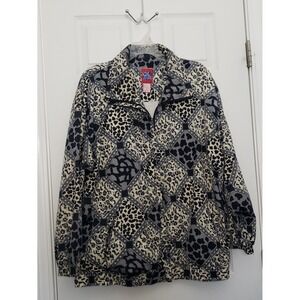 Active Studio Womans Plus Size Active Studio Windbreaker Jacket 1X.